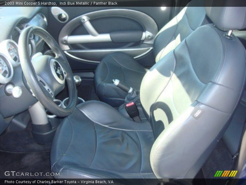 Indi Blue Metallic / Panther Black 2003 Mini Cooper S Hardtop