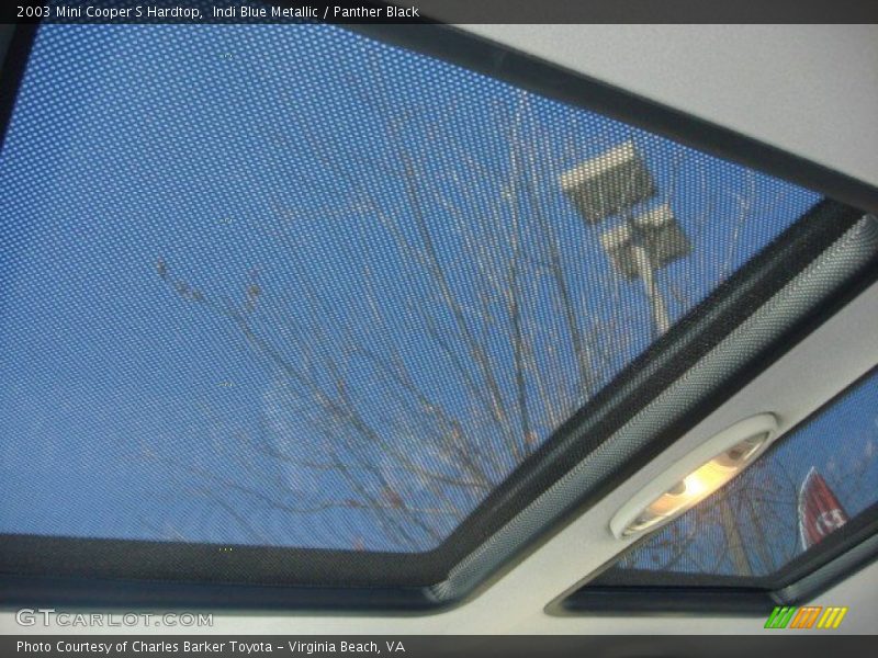Indi Blue Metallic / Panther Black 2003 Mini Cooper S Hardtop