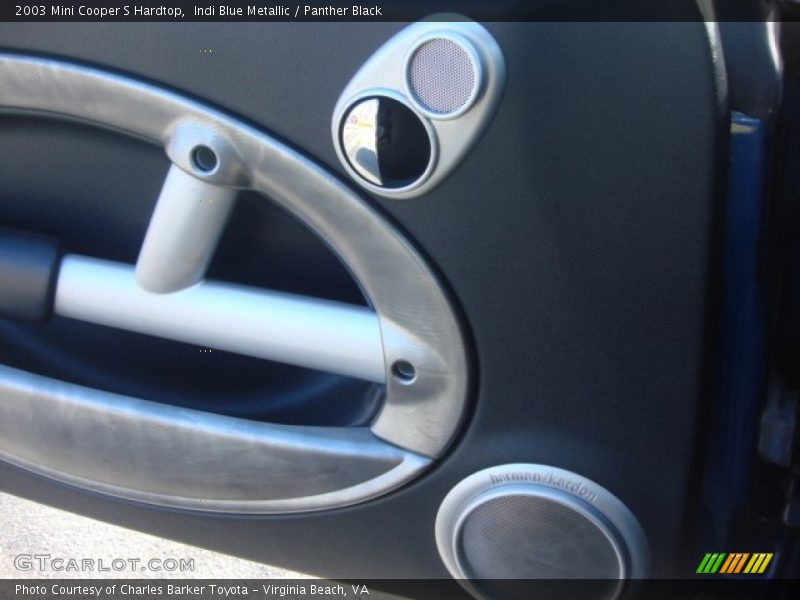 Indi Blue Metallic / Panther Black 2003 Mini Cooper S Hardtop