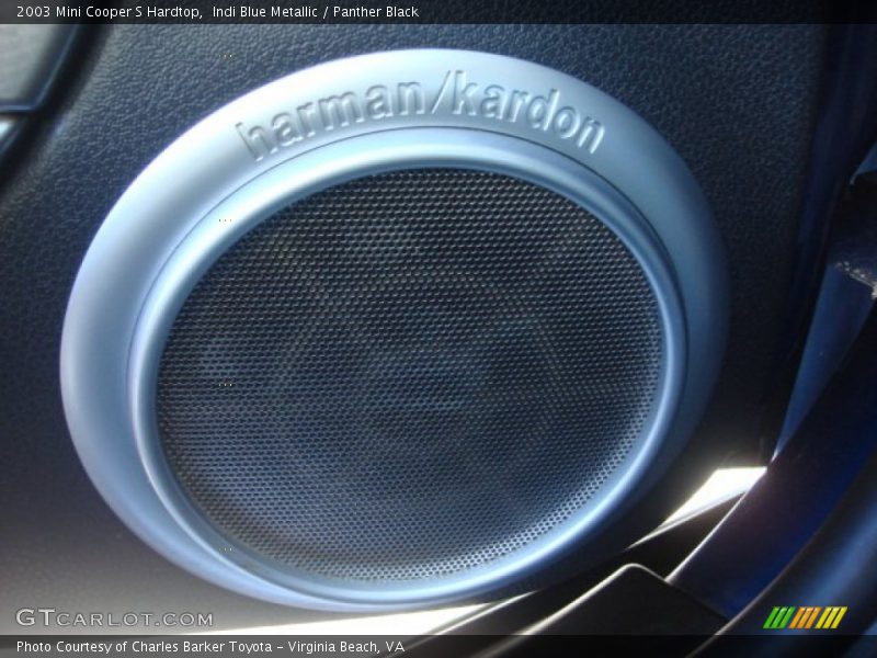 Indi Blue Metallic / Panther Black 2003 Mini Cooper S Hardtop