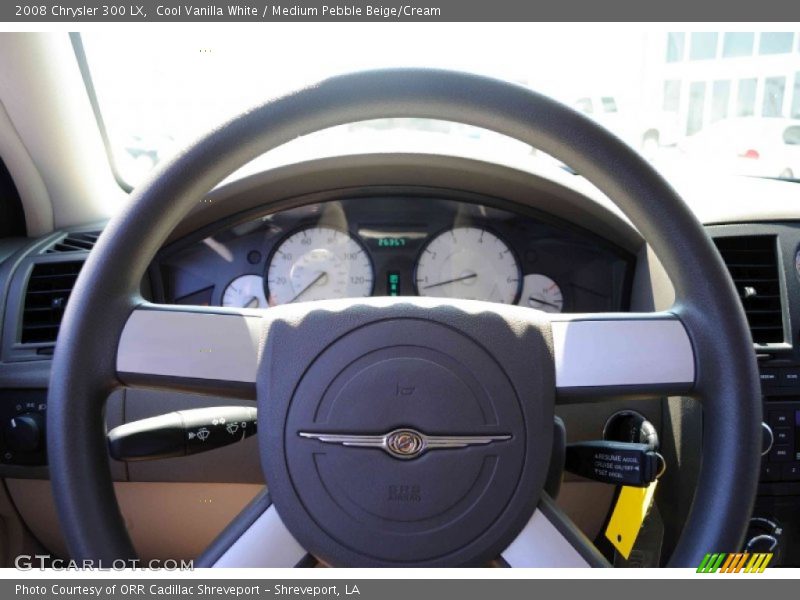 Cool Vanilla White / Medium Pebble Beige/Cream 2008 Chrysler 300 LX