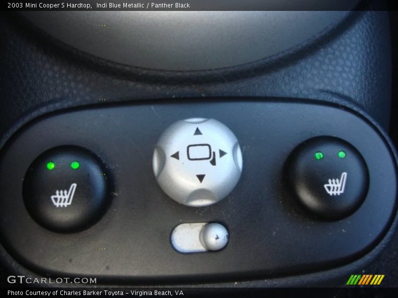 Indi Blue Metallic / Panther Black 2003 Mini Cooper S Hardtop