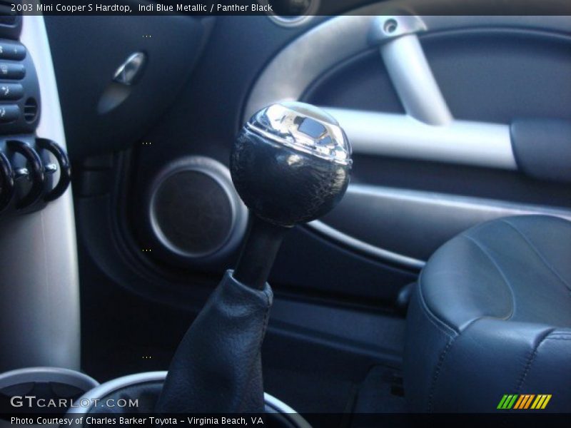 Indi Blue Metallic / Panther Black 2003 Mini Cooper S Hardtop