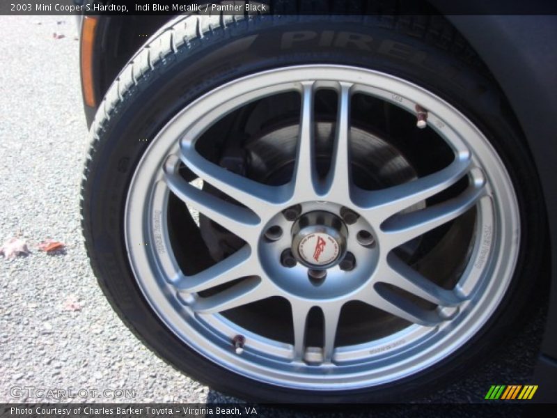 Indi Blue Metallic / Panther Black 2003 Mini Cooper S Hardtop