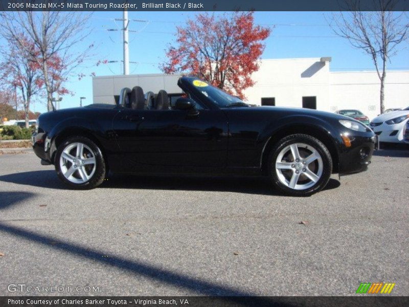 Brilliant Black / Black 2006 Mazda MX-5 Miata Touring Roadster