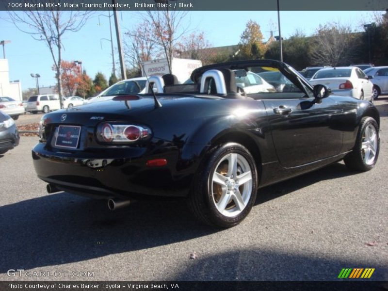 Brilliant Black / Black 2006 Mazda MX-5 Miata Touring Roadster
