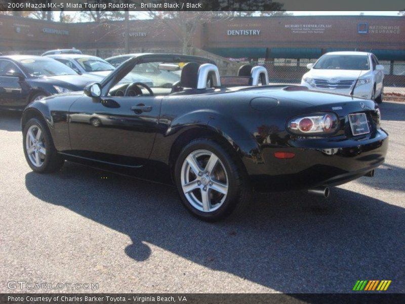 Brilliant Black / Black 2006 Mazda MX-5 Miata Touring Roadster