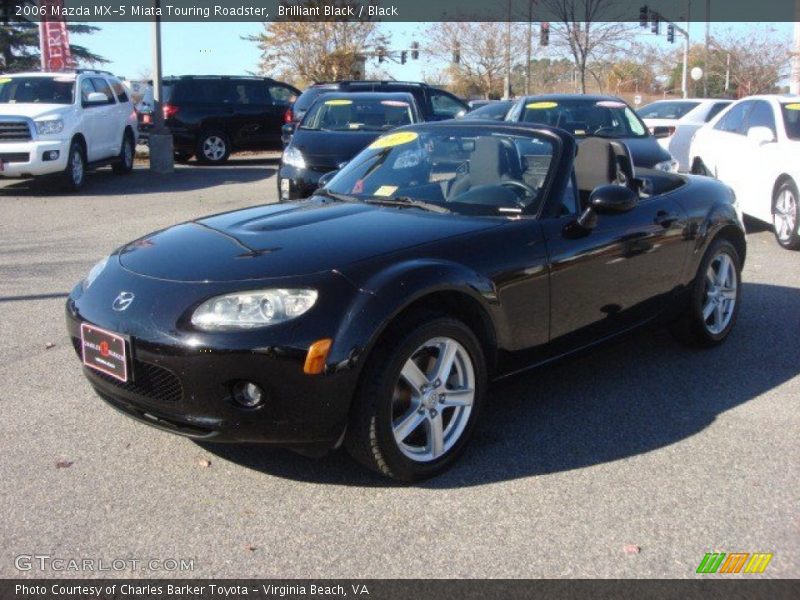Brilliant Black / Black 2006 Mazda MX-5 Miata Touring Roadster