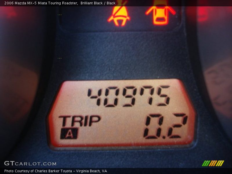 Brilliant Black / Black 2006 Mazda MX-5 Miata Touring Roadster