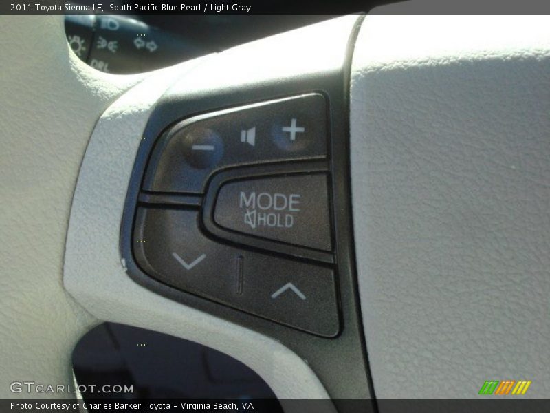 South Pacific Blue Pearl / Light Gray 2011 Toyota Sienna LE