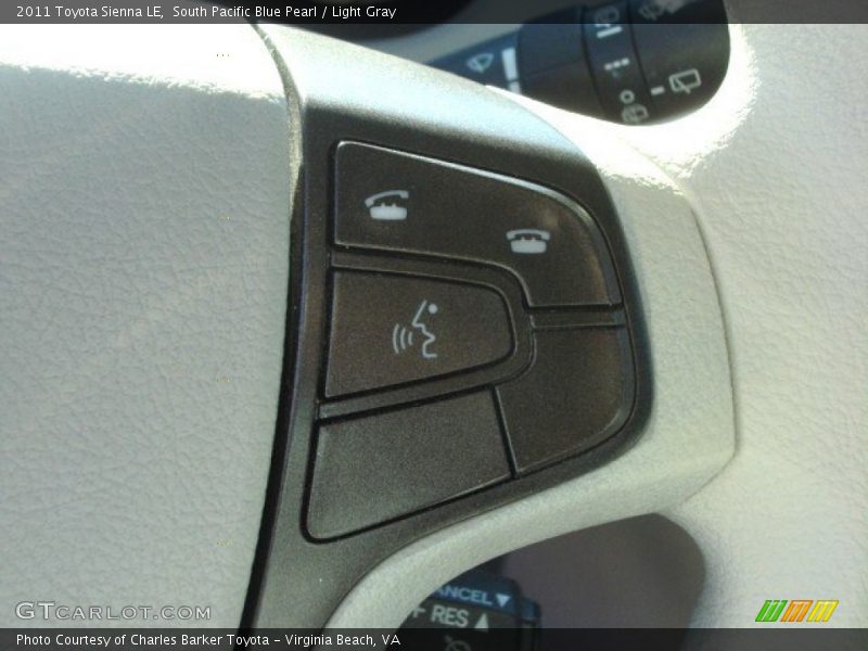 South Pacific Blue Pearl / Light Gray 2011 Toyota Sienna LE