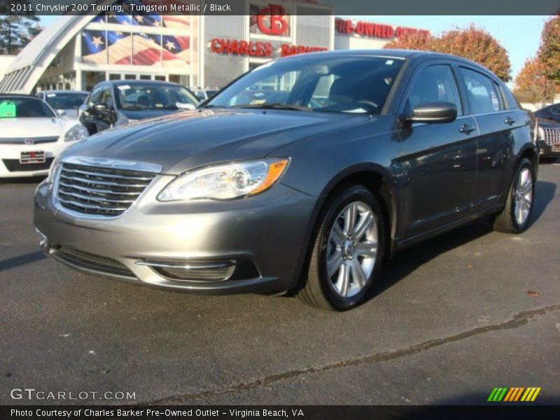 Tungsten Metallic / Black 2011 Chrysler 200 Touring