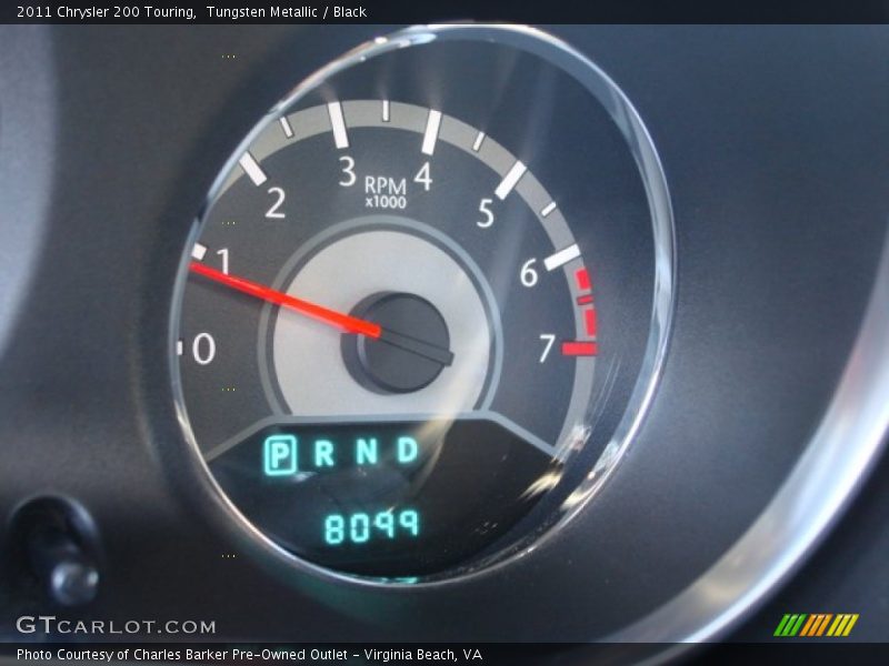 Tungsten Metallic / Black 2011 Chrysler 200 Touring
