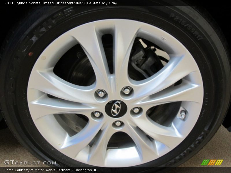 Iridescent Silver Blue Metallic / Gray 2011 Hyundai Sonata Limited
