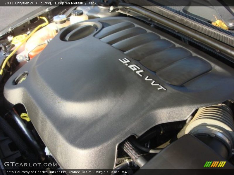 Tungsten Metallic / Black 2011 Chrysler 200 Touring