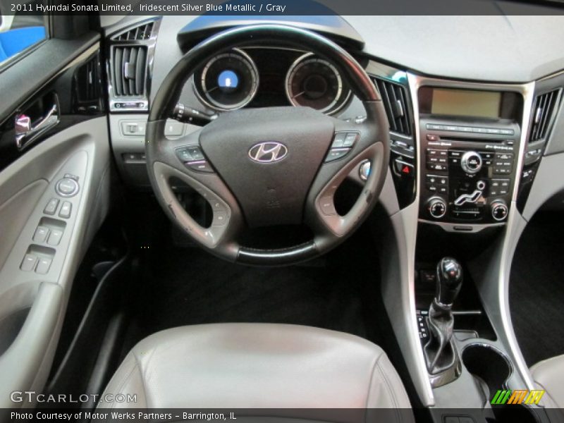Iridescent Silver Blue Metallic / Gray 2011 Hyundai Sonata Limited