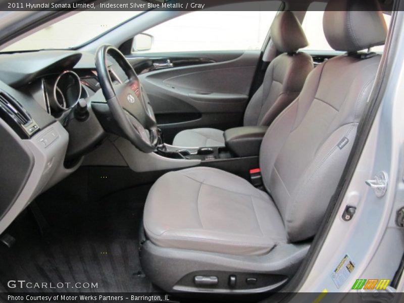 Iridescent Silver Blue Metallic / Gray 2011 Hyundai Sonata Limited