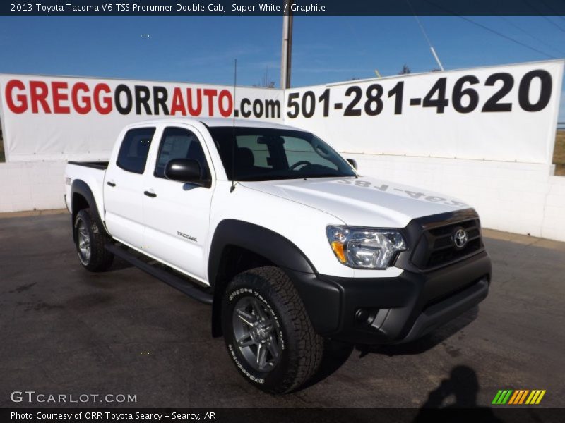 Super White / Graphite 2013 Toyota Tacoma V6 TSS Prerunner Double Cab