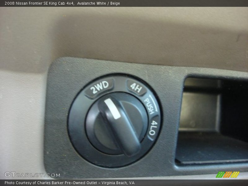 Avalanche White / Beige 2008 Nissan Frontier SE King Cab 4x4