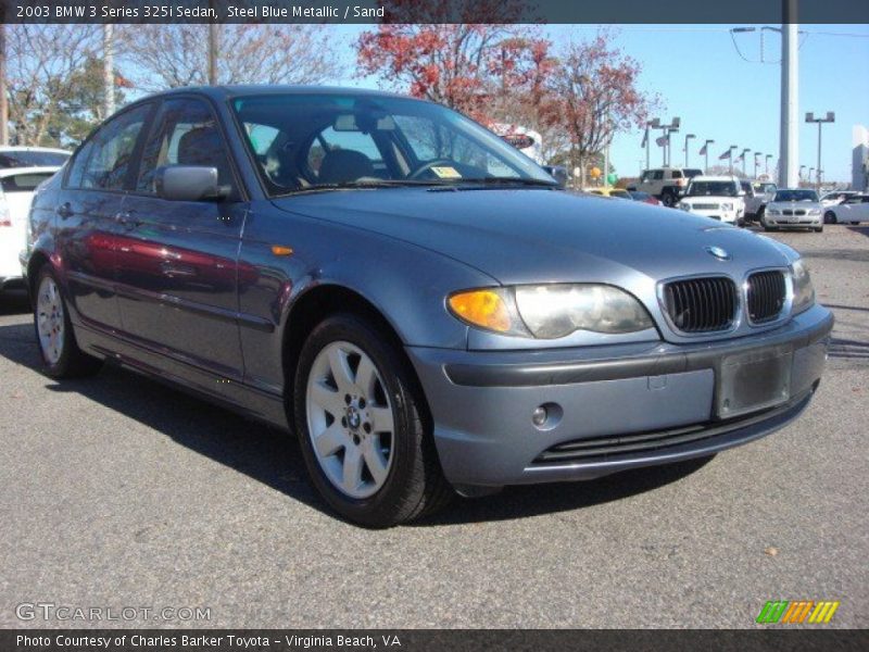 Steel Blue Metallic / Sand 2003 BMW 3 Series 325i Sedan
