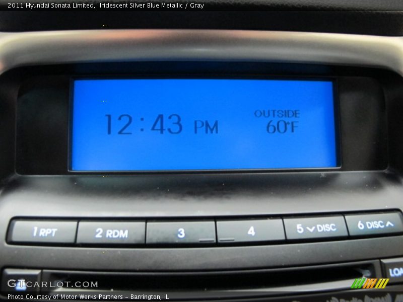 Iridescent Silver Blue Metallic / Gray 2011 Hyundai Sonata Limited