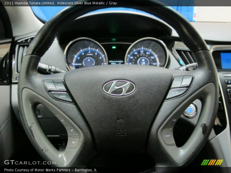 Iridescent Silver Blue Metallic / Gray 2011 Hyundai Sonata Limited