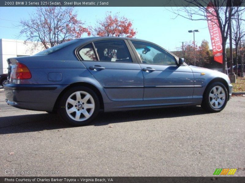 Steel Blue Metallic / Sand 2003 BMW 3 Series 325i Sedan