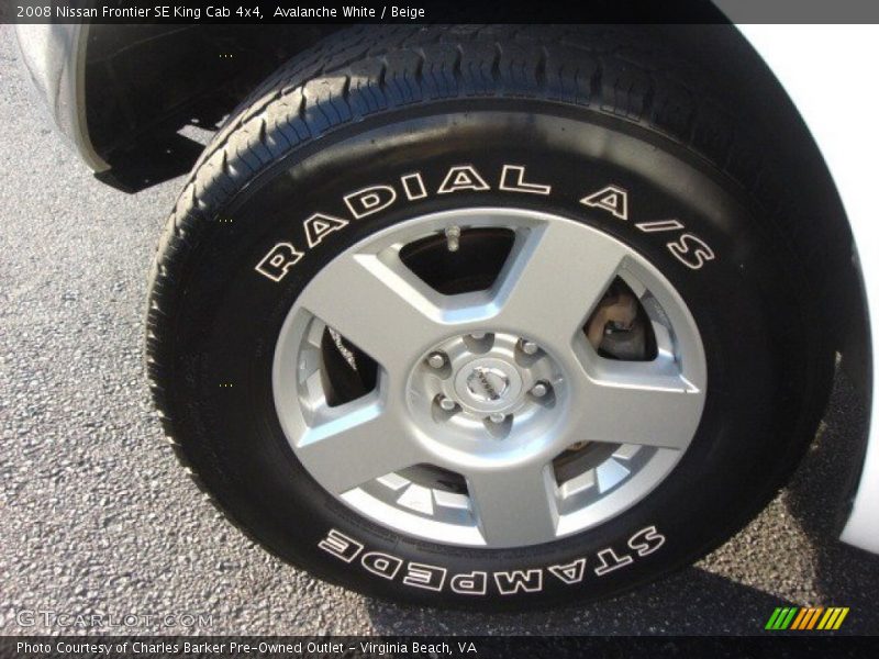 Avalanche White / Beige 2008 Nissan Frontier SE King Cab 4x4