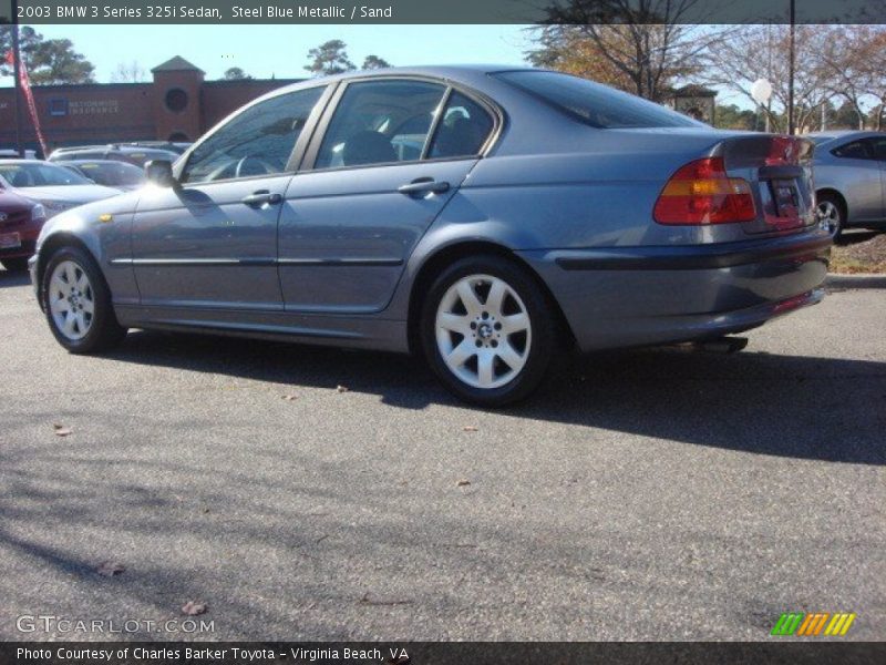 Steel Blue Metallic / Sand 2003 BMW 3 Series 325i Sedan