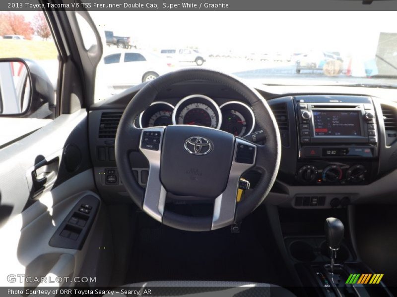 Super White / Graphite 2013 Toyota Tacoma V6 TSS Prerunner Double Cab