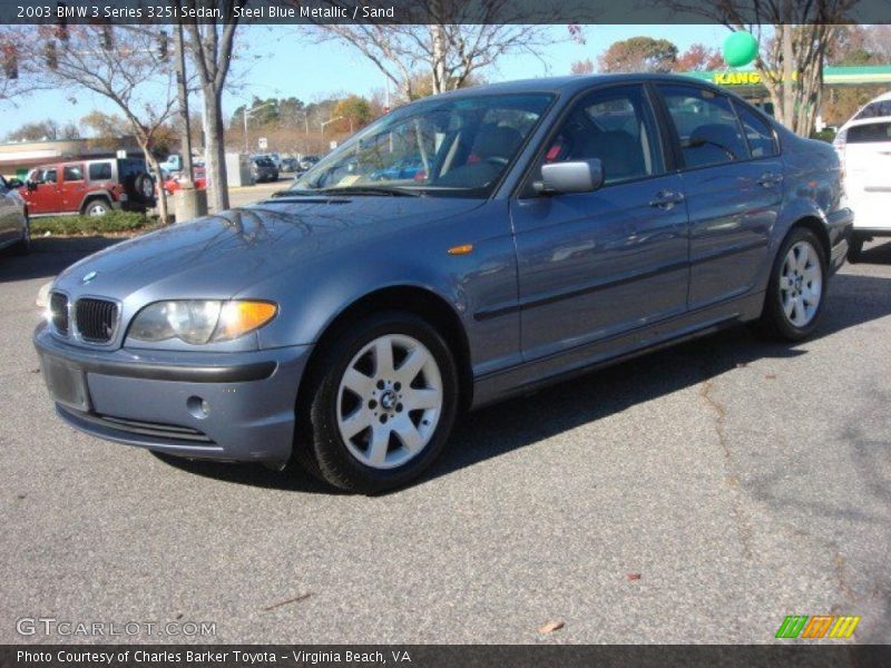Steel Blue Metallic / Sand 2003 BMW 3 Series 325i Sedan
