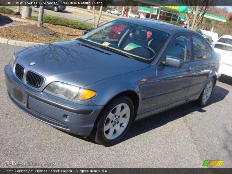 Steel Blue Metallic / Sand 2003 BMW 3 Series 325i Sedan