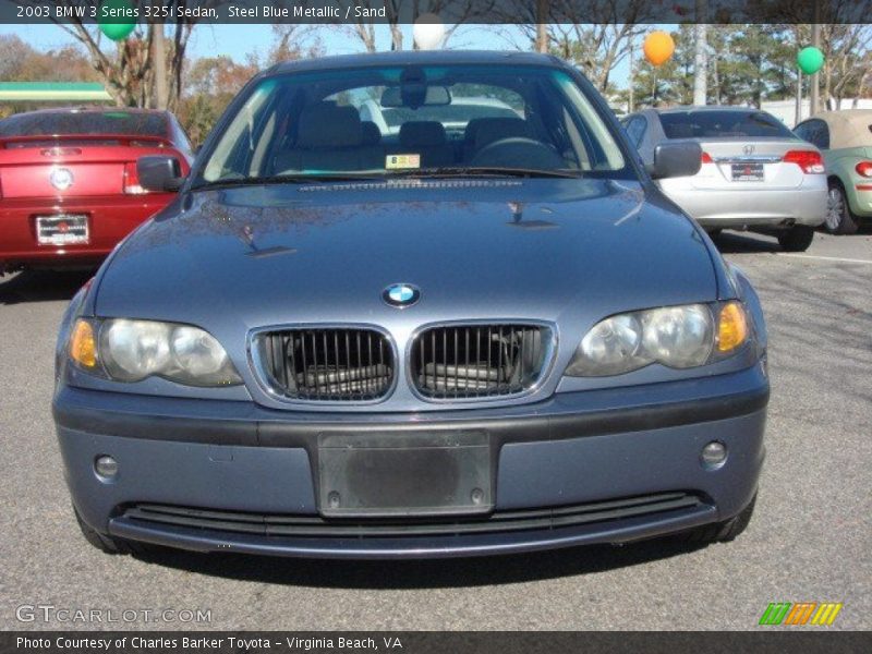 Steel Blue Metallic / Sand 2003 BMW 3 Series 325i Sedan