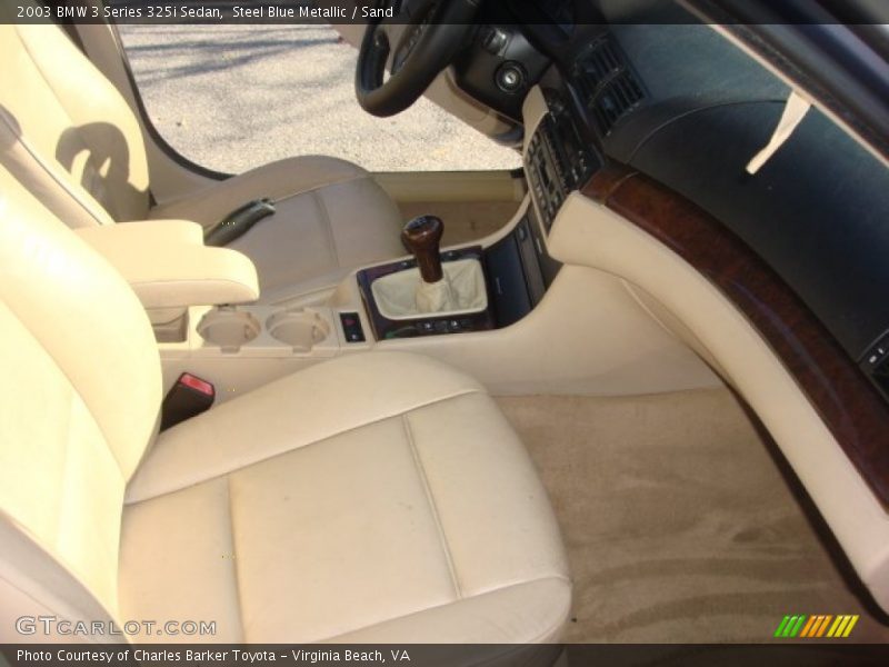 Steel Blue Metallic / Sand 2003 BMW 3 Series 325i Sedan