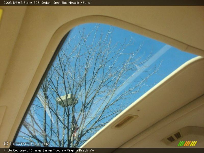 Steel Blue Metallic / Sand 2003 BMW 3 Series 325i Sedan