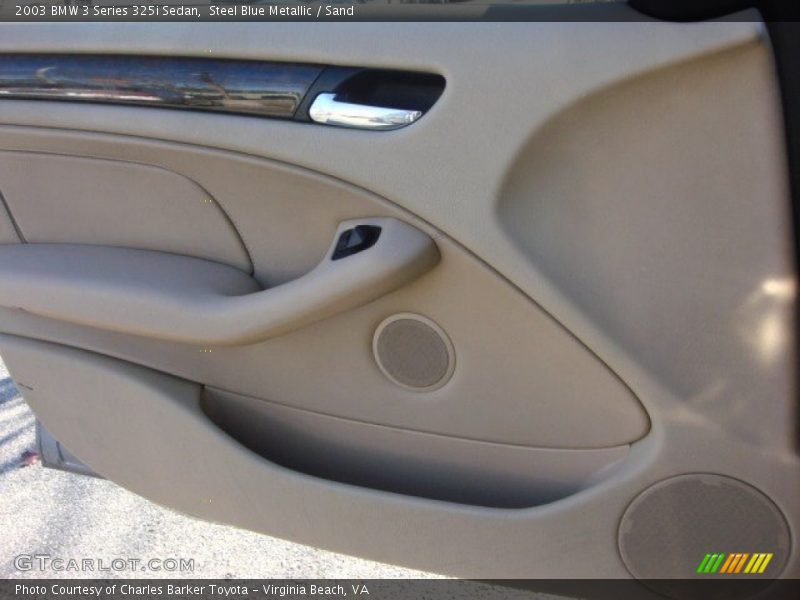 Steel Blue Metallic / Sand 2003 BMW 3 Series 325i Sedan