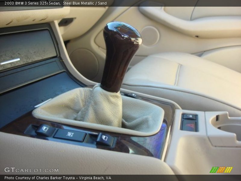 Steel Blue Metallic / Sand 2003 BMW 3 Series 325i Sedan