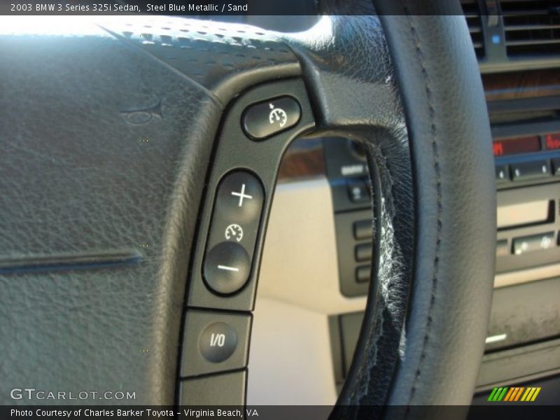 Steel Blue Metallic / Sand 2003 BMW 3 Series 325i Sedan