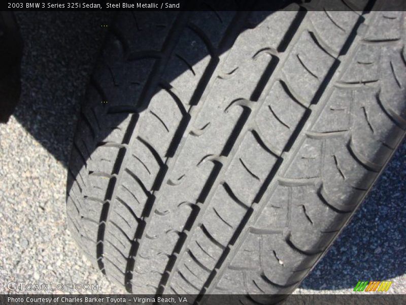 Steel Blue Metallic / Sand 2003 BMW 3 Series 325i Sedan