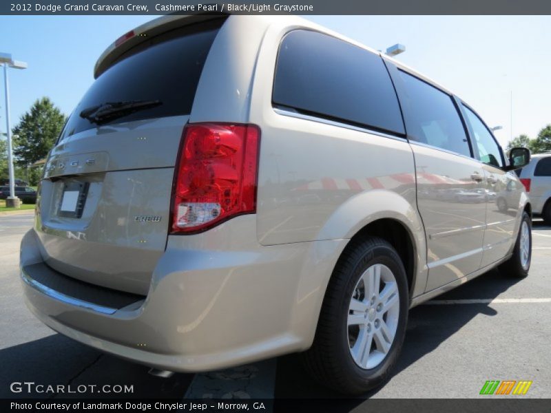 Cashmere Pearl / Black/Light Graystone 2012 Dodge Grand Caravan Crew