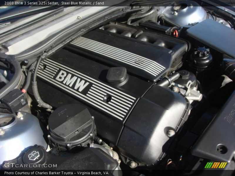 Steel Blue Metallic / Sand 2003 BMW 3 Series 325i Sedan
