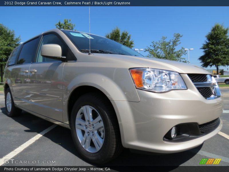 Cashmere Pearl / Black/Light Graystone 2012 Dodge Grand Caravan Crew