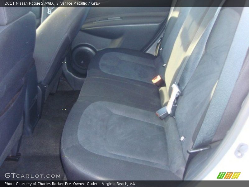 Silver Ice Metallic / Gray 2011 Nissan Rogue S AWD