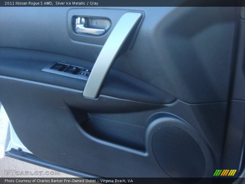 Silver Ice Metallic / Gray 2011 Nissan Rogue S AWD