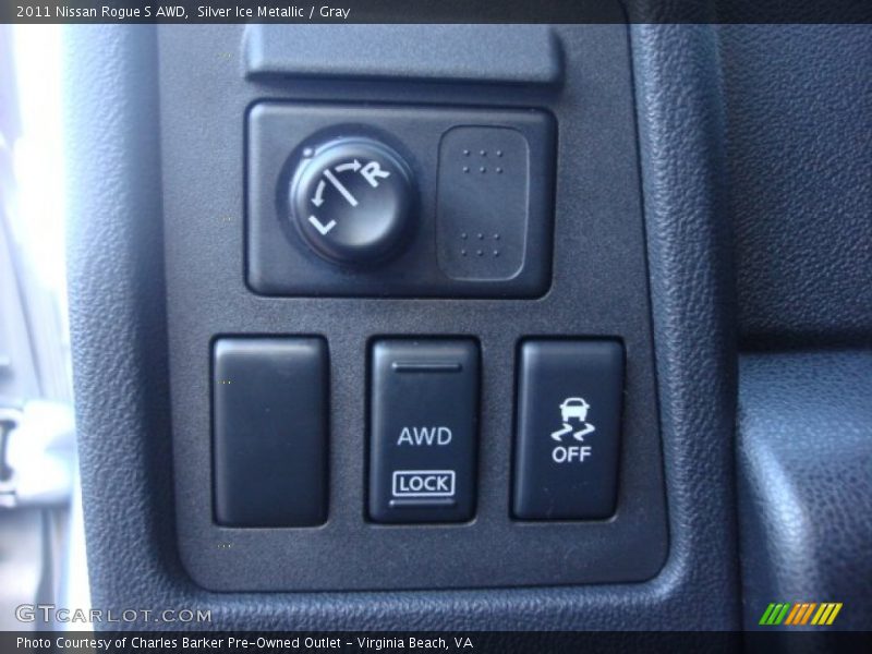 Silver Ice Metallic / Gray 2011 Nissan Rogue S AWD