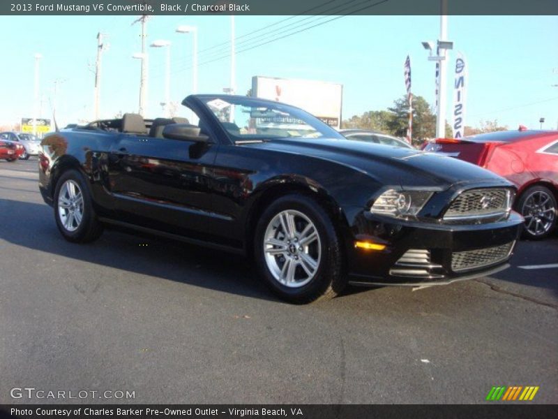 Black / Charcoal Black 2013 Ford Mustang V6 Convertible