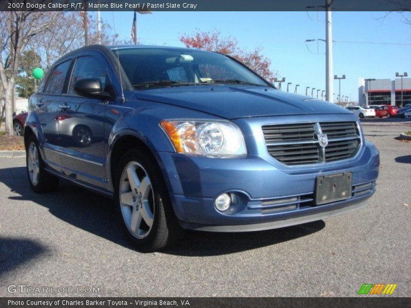 Marine Blue Pearl / Pastel Slate Gray 2007 Dodge Caliber R/T