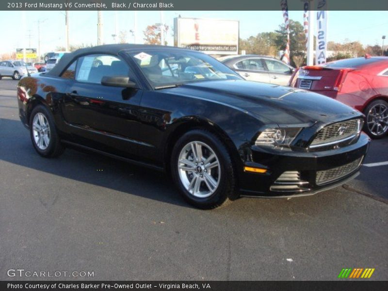 Black / Charcoal Black 2013 Ford Mustang V6 Convertible