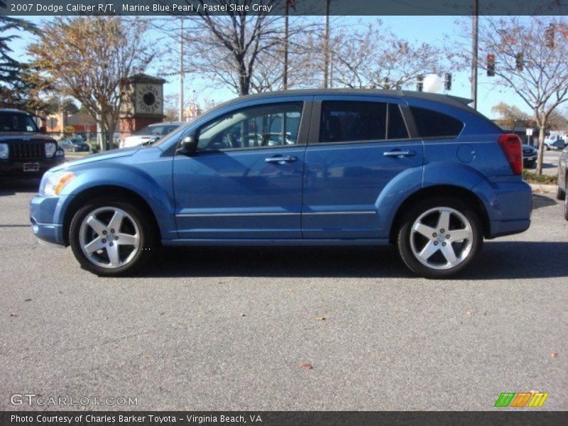 Marine Blue Pearl / Pastel Slate Gray 2007 Dodge Caliber R/T