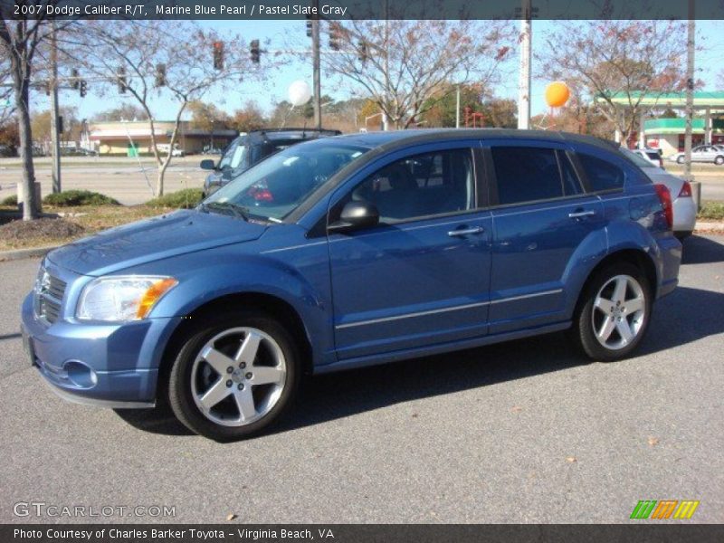 Marine Blue Pearl / Pastel Slate Gray 2007 Dodge Caliber R/T